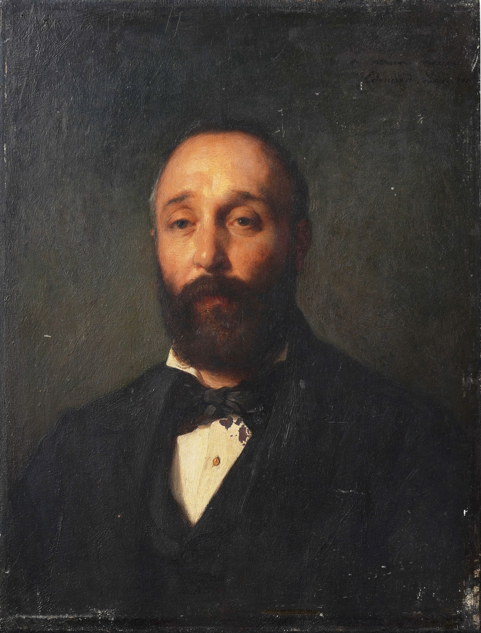 Superbly Painted 19th Century Antique American School Signed Male Portrait Original Oil Painting (1 of 5)