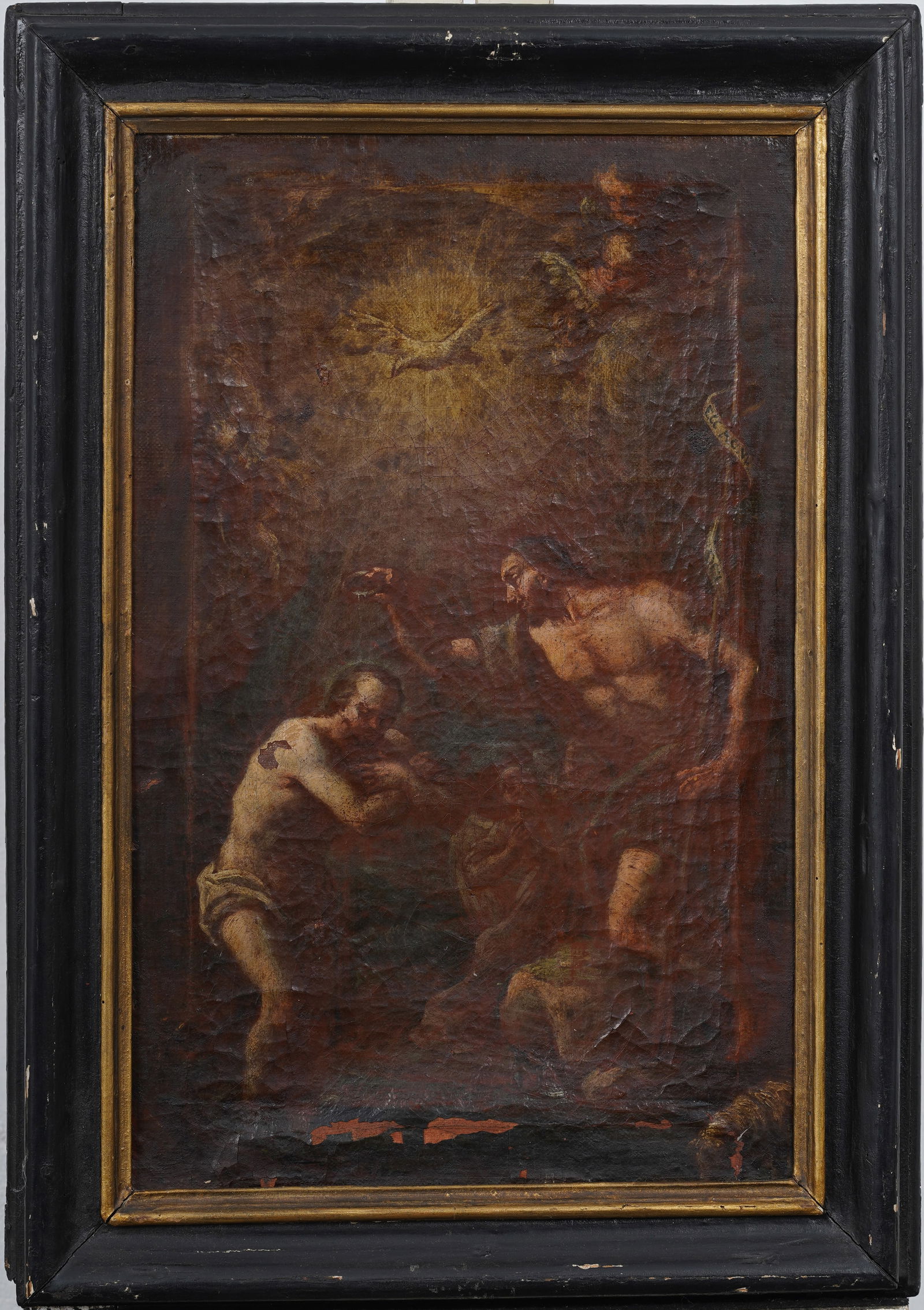 Antique European Old Master Group Portrait Framed Original Oil Painting (1 of 9)