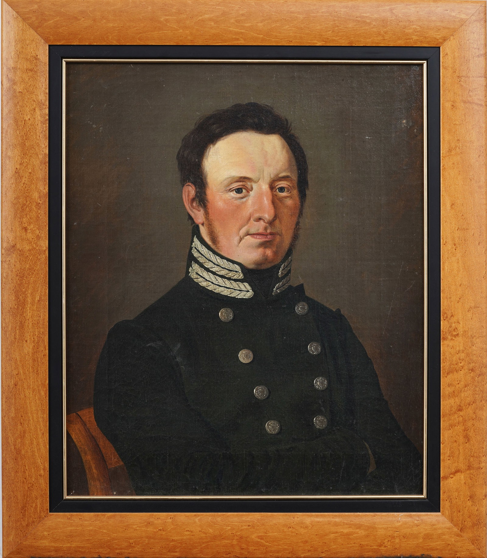 Antique American School 18th/19th Century Folk Art Finely Painted Male Portrait Oil Painting (1 of 9)