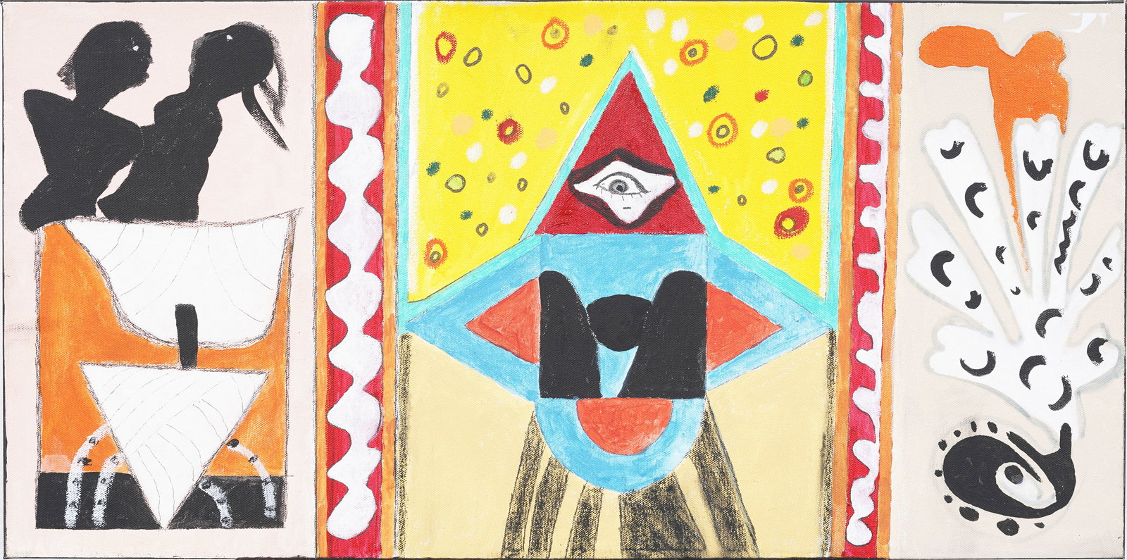 Joy Glanz Contemporary Acrylic Abstract Painting (1 of 4)