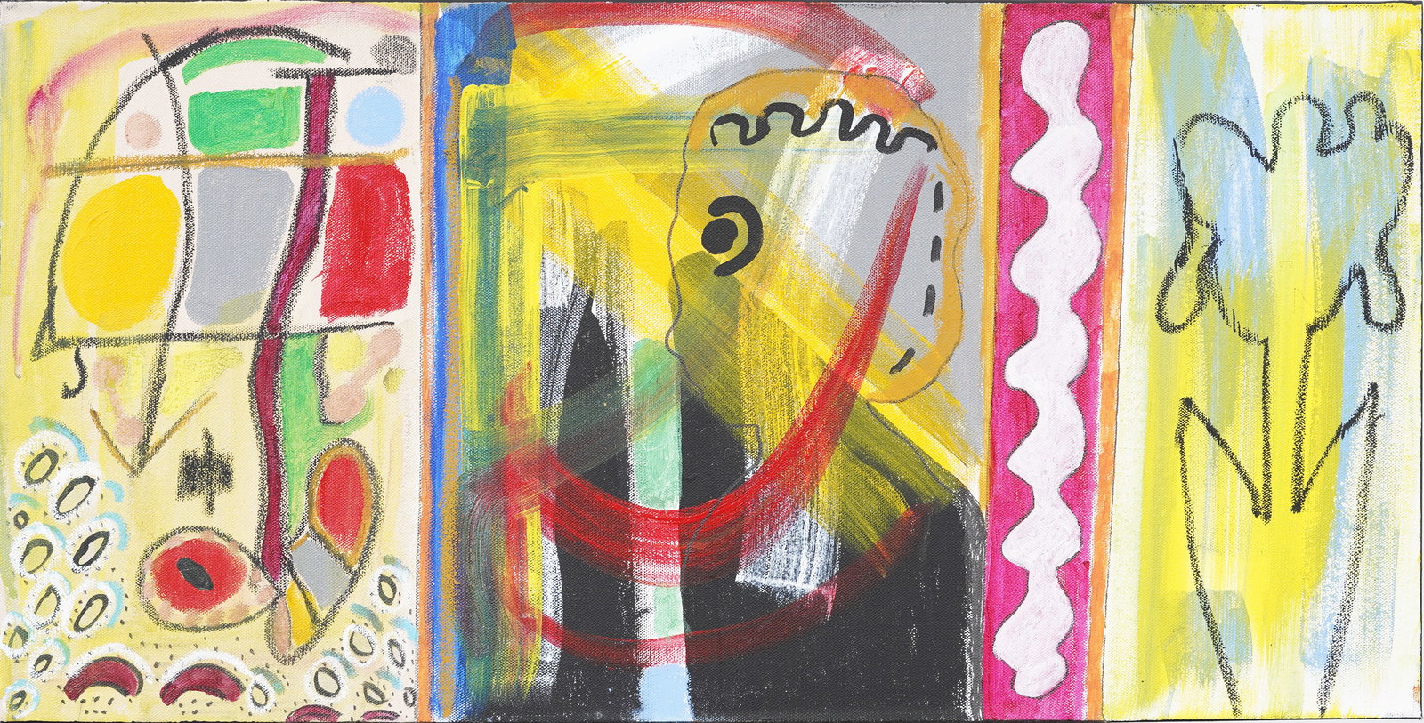 Joy Glanz Contemporary Acrylic Abstract Painting (1 of 5)