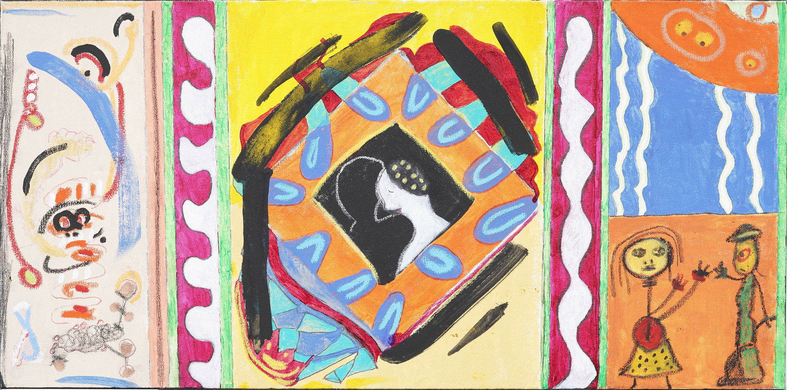 Joy Glanz Contemporary Acrylic Abstract Painting (1 of 5)