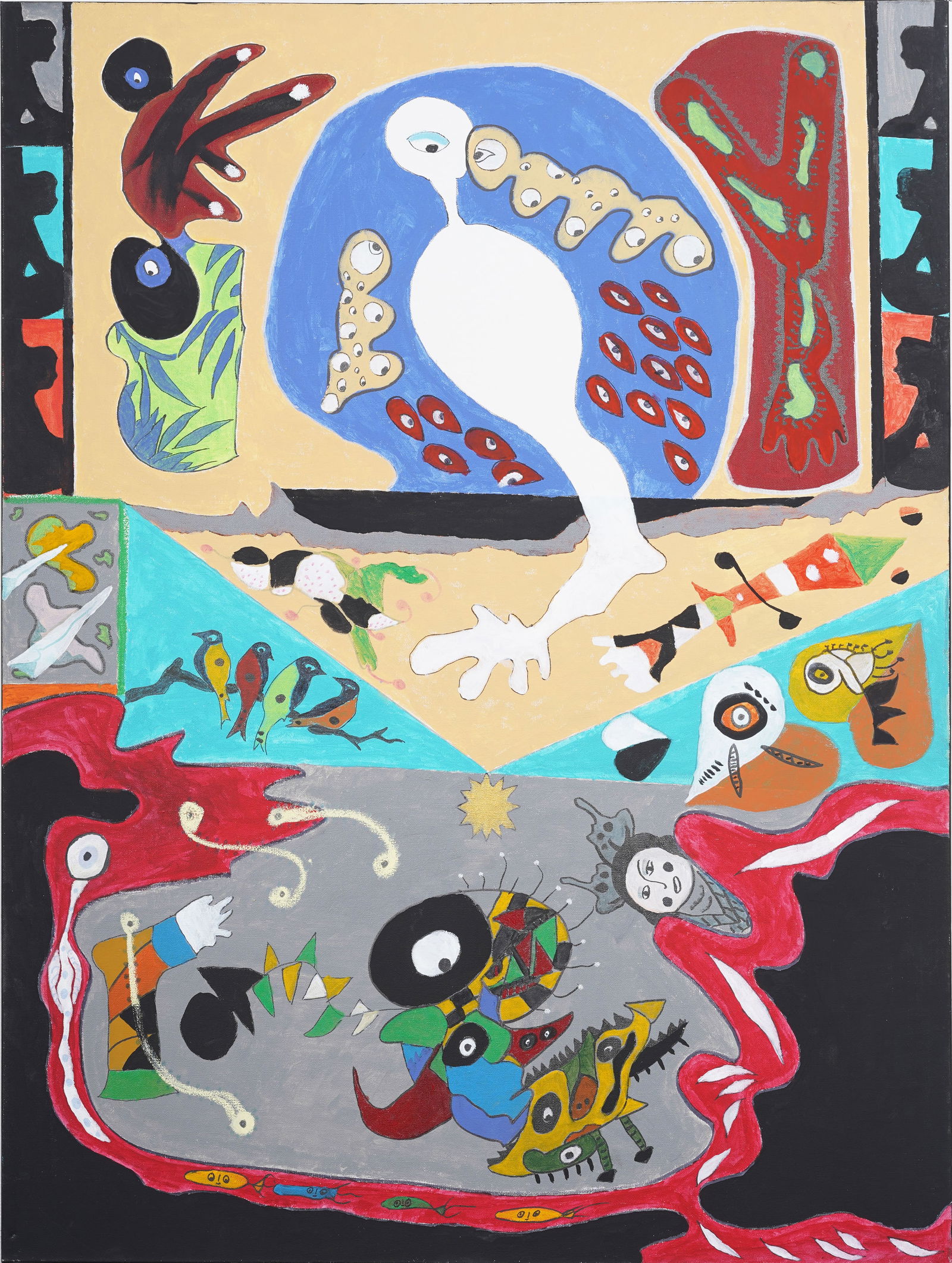 Joy Glanz Large Contemporary Acrylic Abstract Painting (1 of 7)