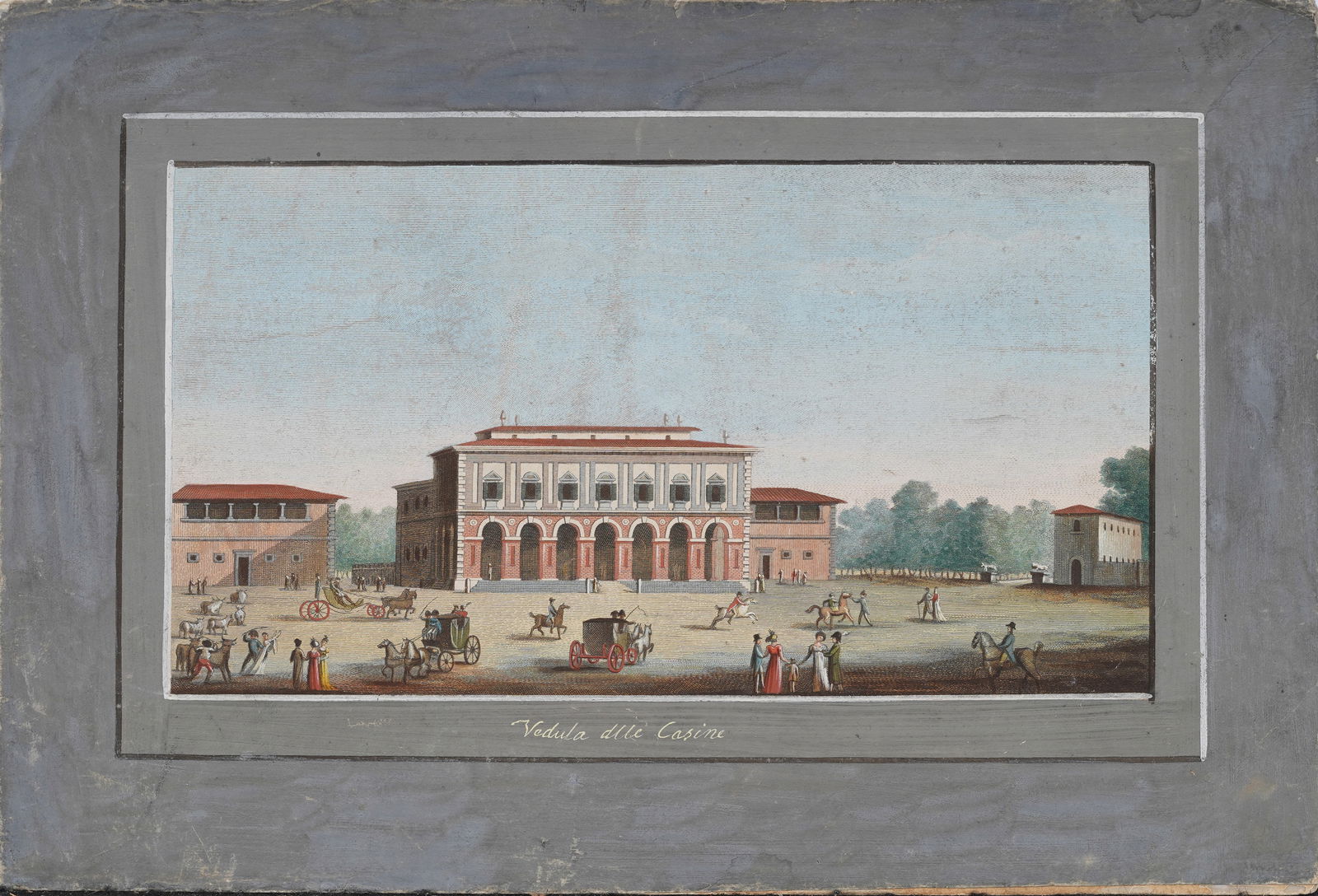 Antique European Etching of Italian Street Scene (1 of 5)