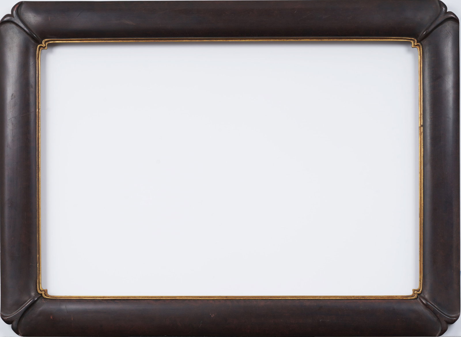 Antique American Art Nouveau Style Hardwood with Gilt Liner Oil Painting Frame Fits 24" x 36" (1 of 7)