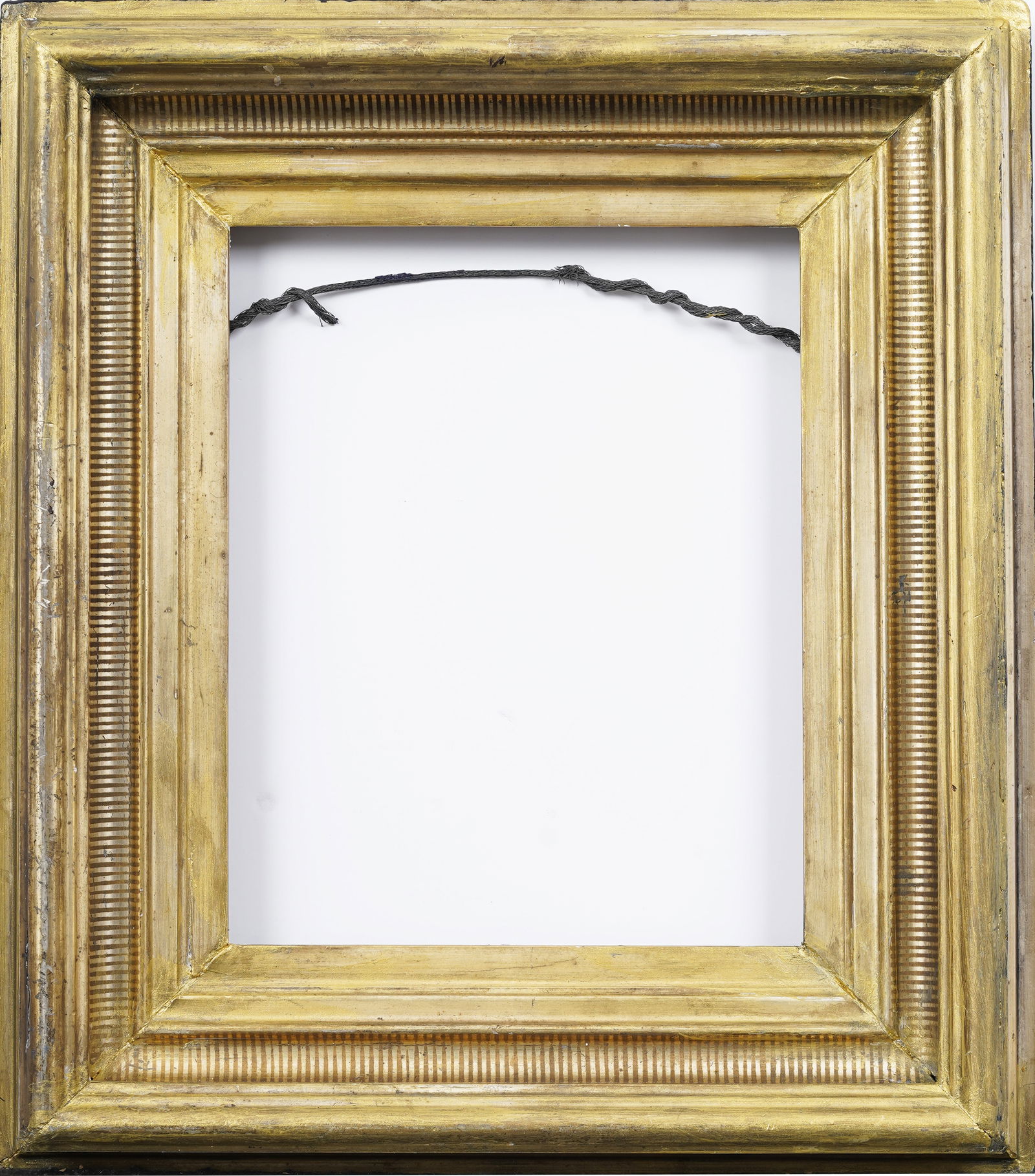 Antique American Ringed Cove Pattern Giltwood Oil Painting Frame Fits Artwork 10" x 8" (1 of 4)