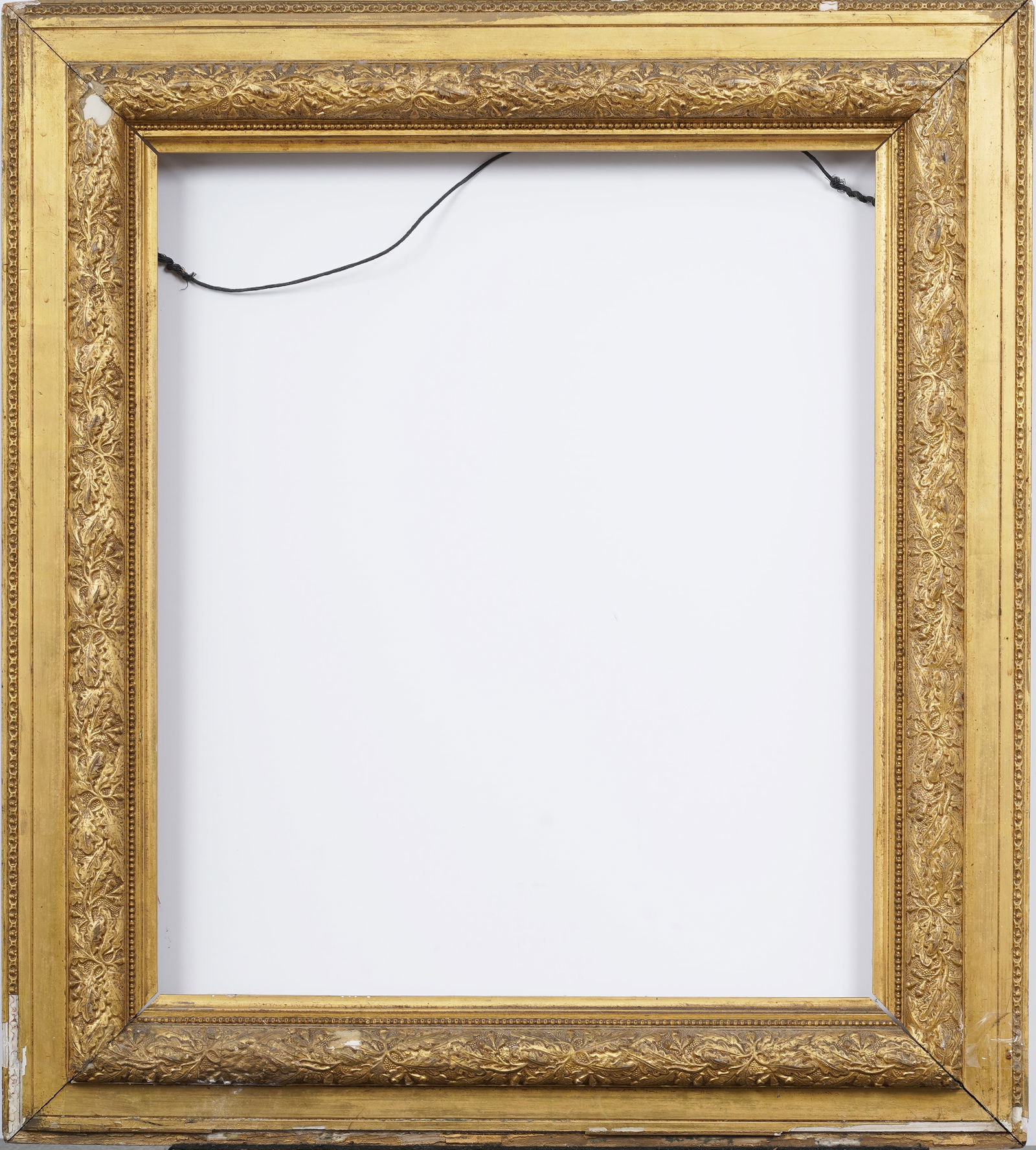 Antique Giltwood and Gesso Oil Painting Frame Fits Artwork 20" x 17" (1 of 5)