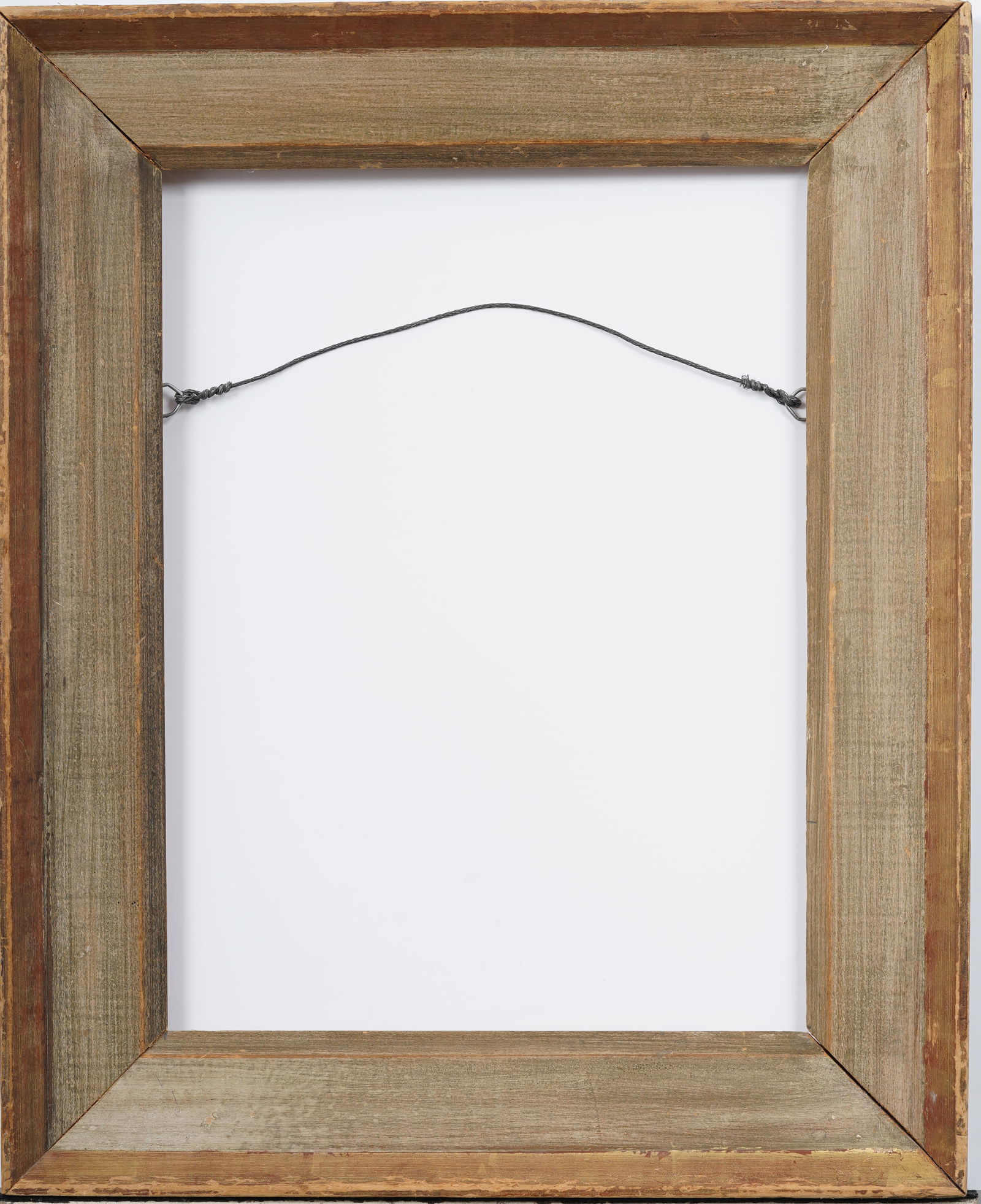 Antique American Modernist Wood Oil Painting Frame Fits Artwork 16" x 12" (1 of 5)