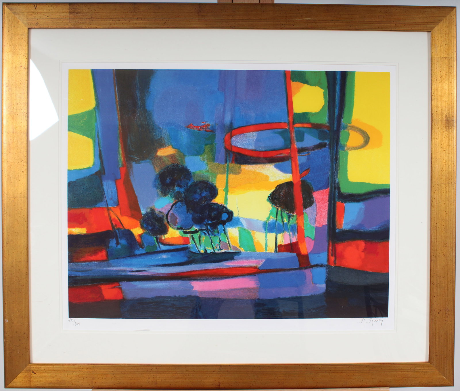 Marcel Mouly Vintage French Modernist Signed Abstract Print (1 of 9)