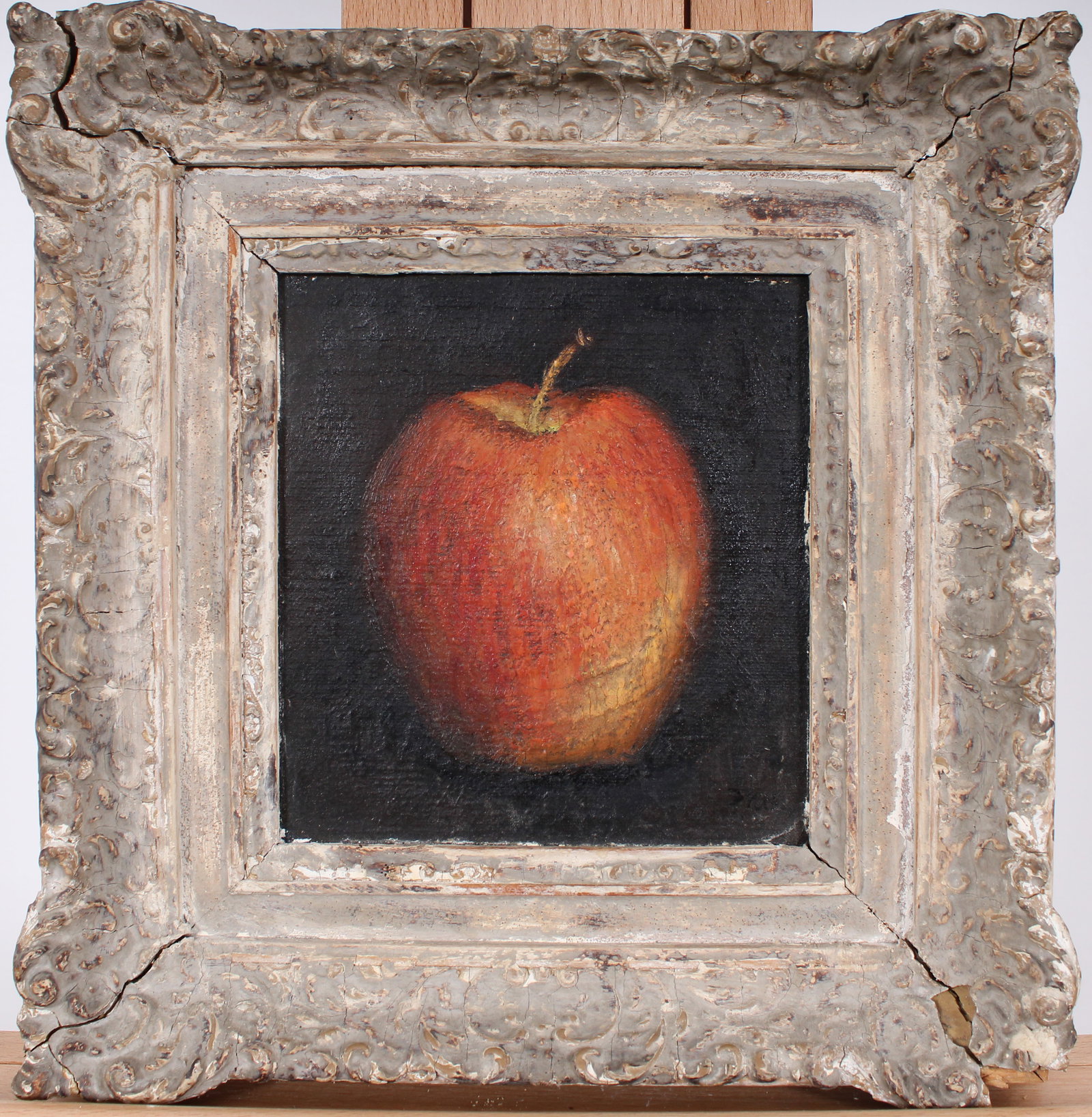 Vintage American Impressionist Apple Still Life Framed Oil Painting (1 of 6)
