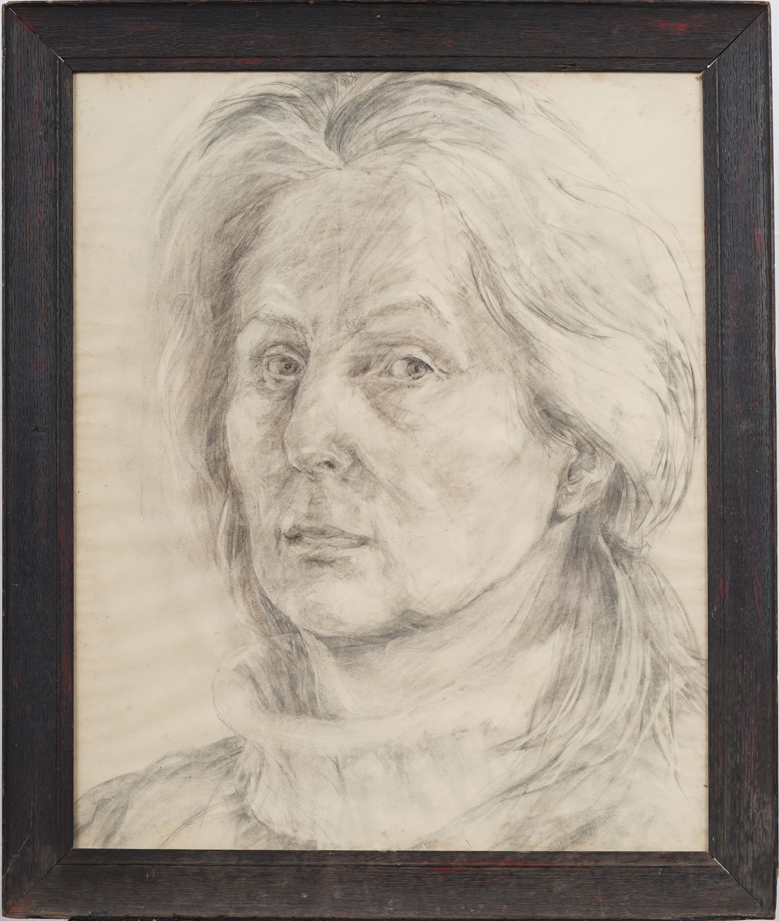 Vintage German Expressionist Framed Portrait Painting (1 of 5)