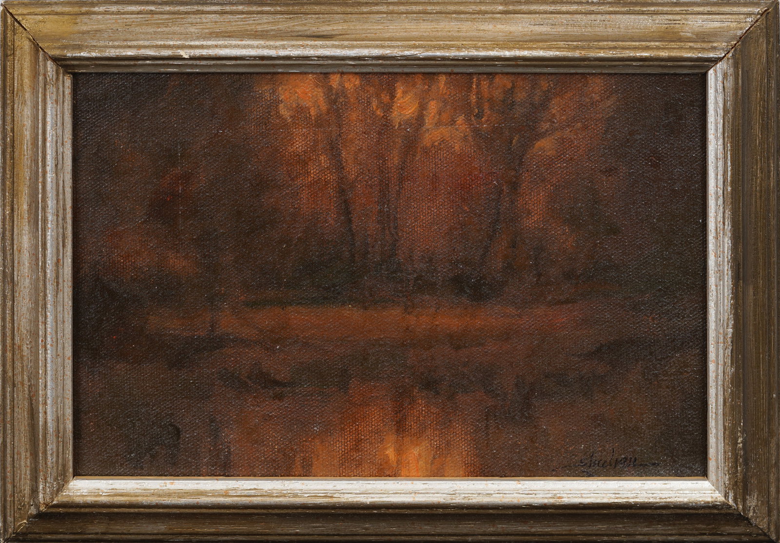 Dennis Sheehan (b1950) Vintage Signed American Tonalist Framed Landscape Original Oil Painting (1 of 6)