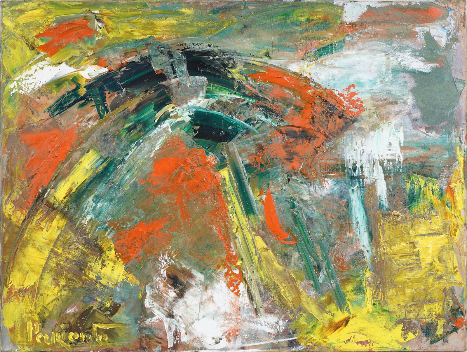 Abraham Pariente (B1962) Israeli American Modernist Abstract Oil Painting (1 of 6)