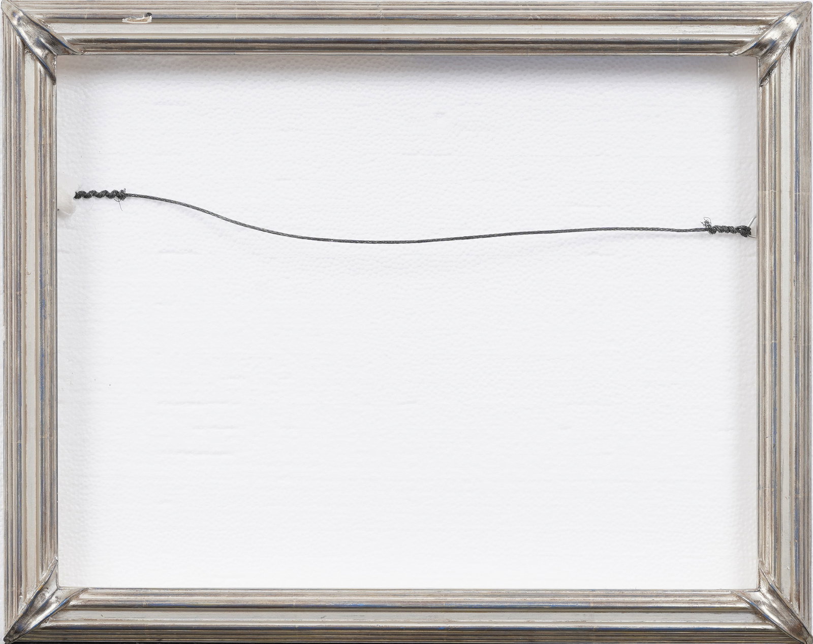 Silver Laminate Wrap Molding Painting Frame: Oil painting frame. Measuring: 14 by 18 inches overall, 12 by 15 3/4 rabbet size, and 11 1/2 by 15 sight size. Please see all images for condition. Size is measured and written on the back of the pain