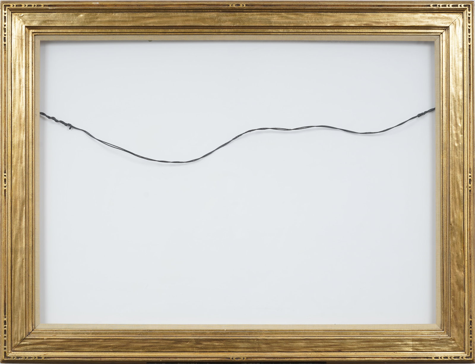 Vintage Gilt Arts and Crafts Style Oil Painting Frame: Antique carved oil painting frame. Measuring: 46 by 35 1/4 inches overall, 39 by 28 rabbet size, and 38 1/4 by 27 1/4 sight size. Please see all images for condition. Size is measured and written on