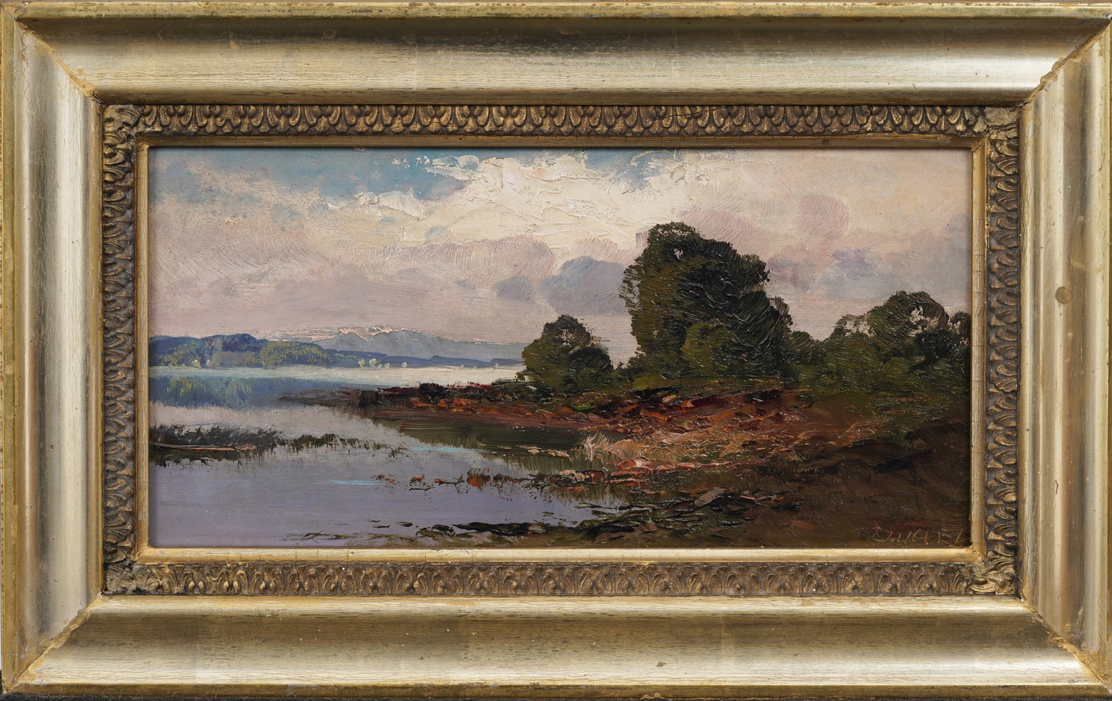 Ernst Jugel (1913-1985) Vintage Dutch Lakeside Landscape Original Signed Framed Oil Painting (1 of 6)