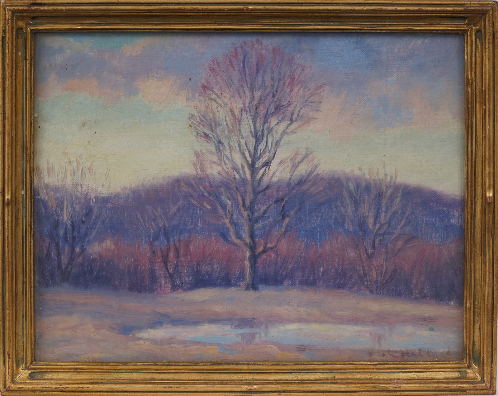 Platt Hubbard (1889-1946) Old Lyme Connecticut American Impressionist Landscape Oil Painting (1 of 6)