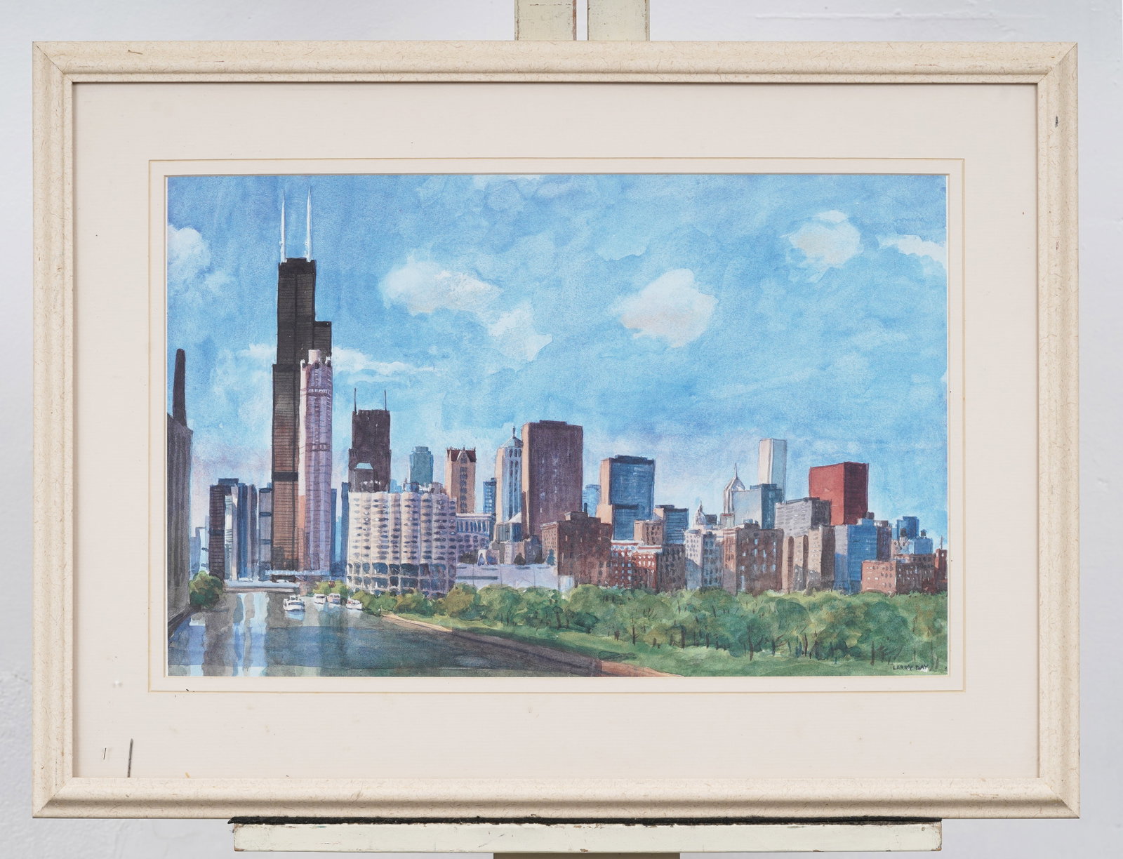 Framed Chicago Skyline Print - 2