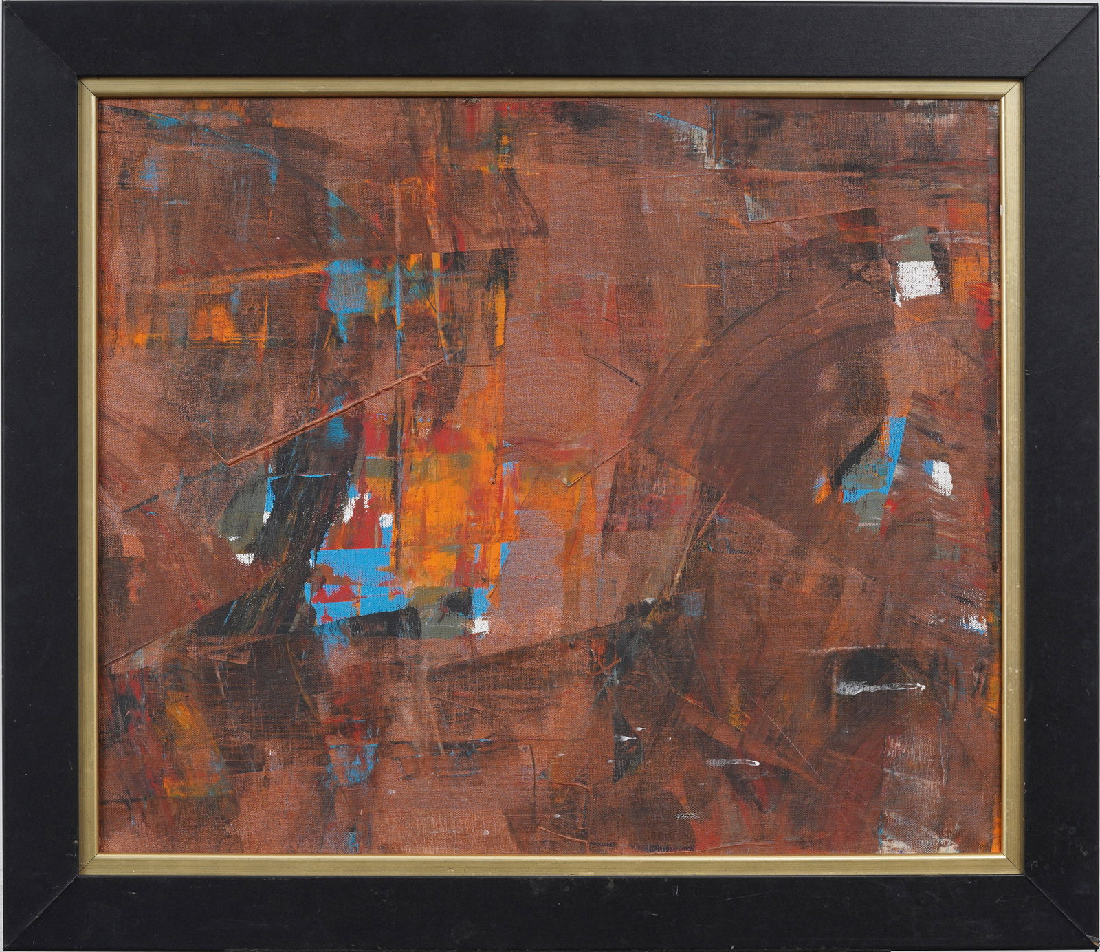 Abraham Pariente (B1962) Israeli American Modernist Abstract Glitch Oil Painting (1 of 6)