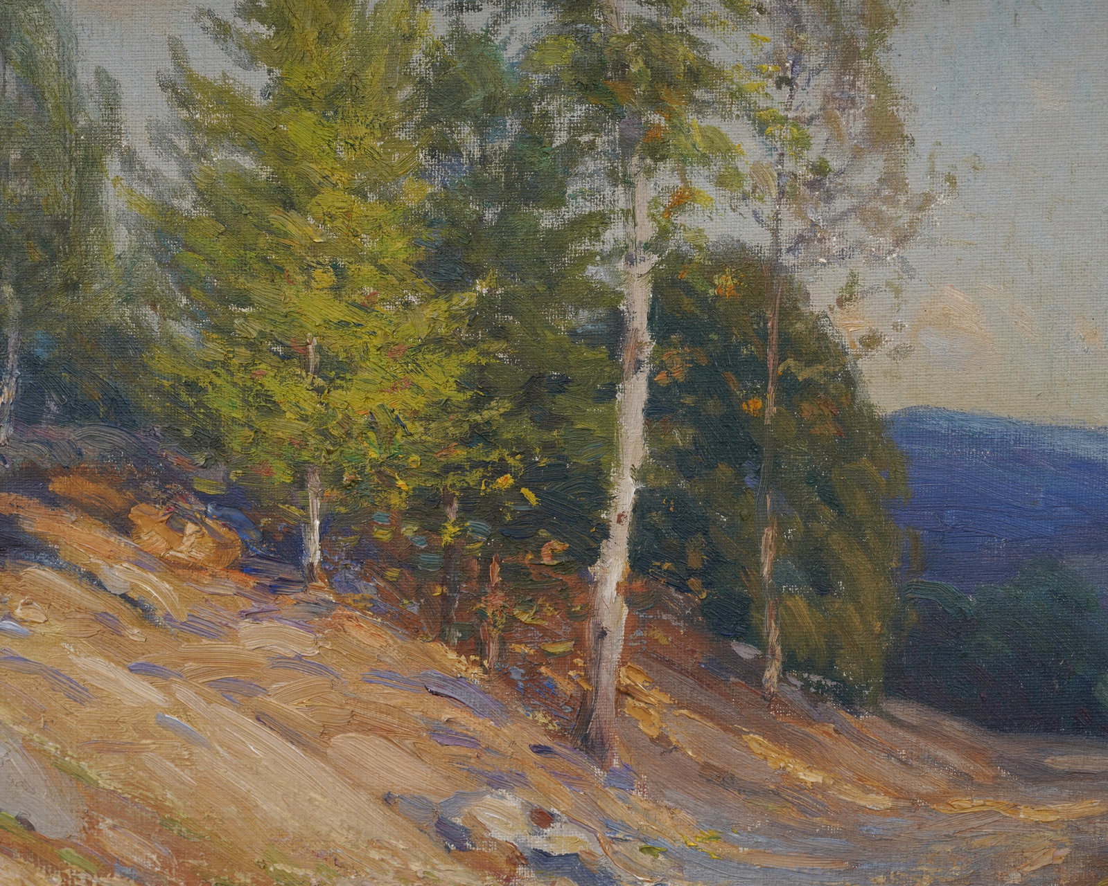 American Impressionist New Hampshire Landscape Original Newcomb Macklin Frame Oil Painting - 7
