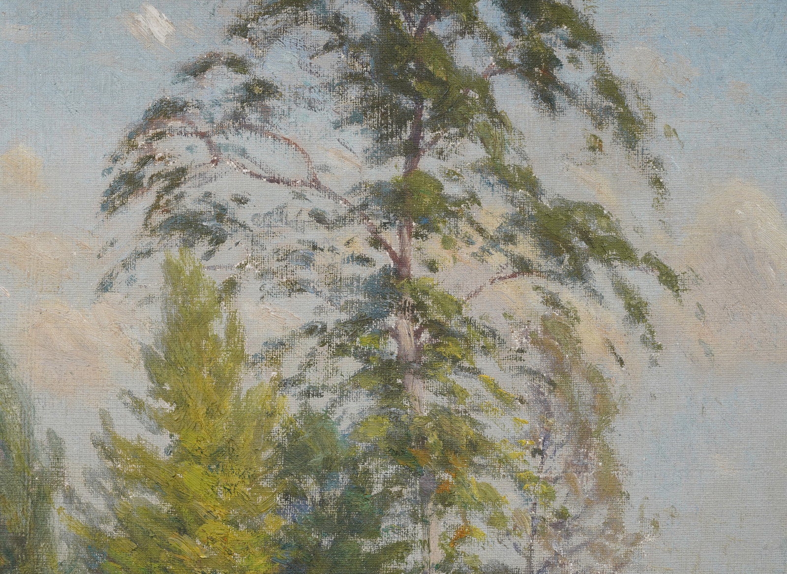 American Impressionist New Hampshire Landscape Original Newcomb Macklin Frame Oil Painting - 8