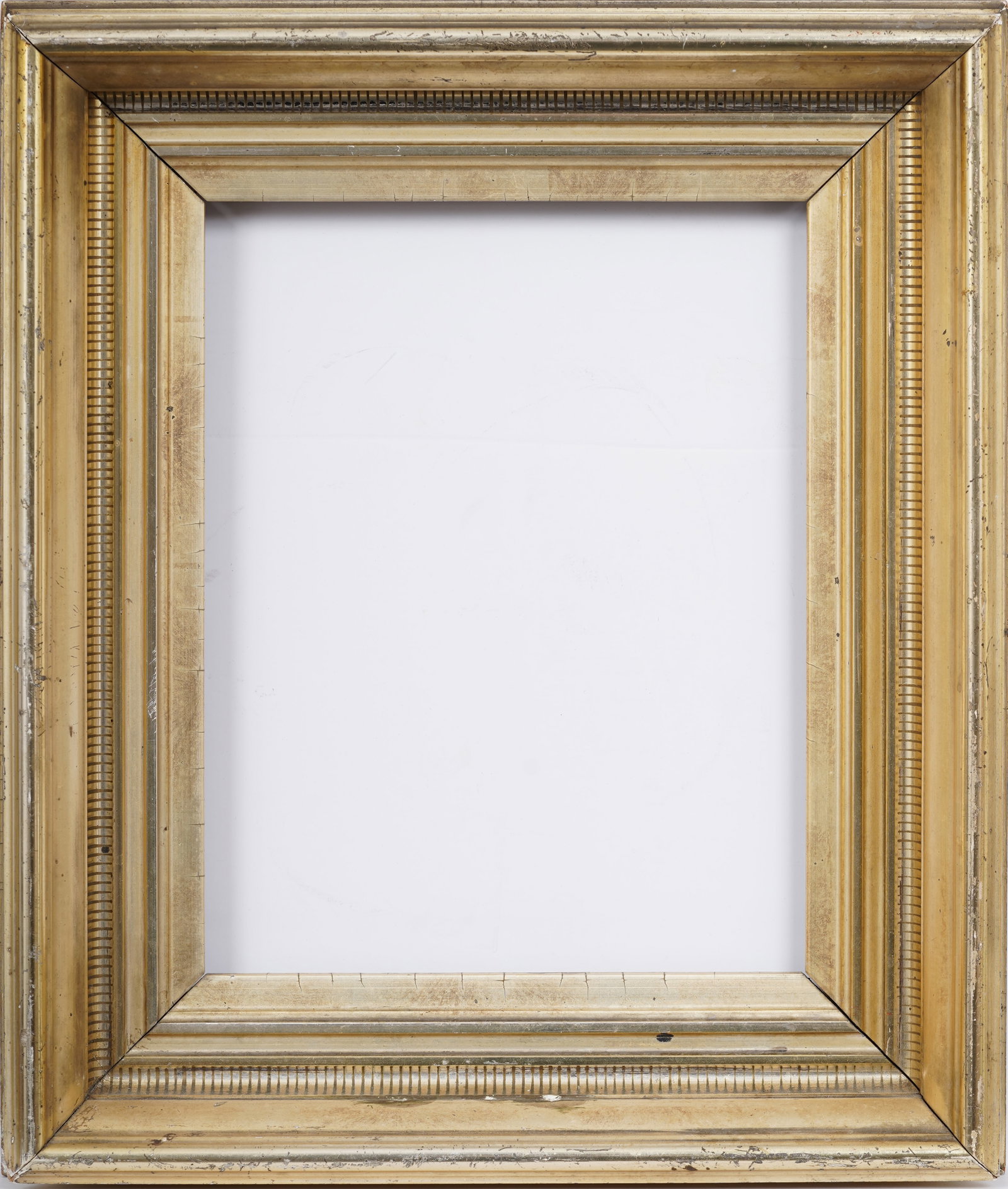 Antique Gilded Flute Design Inner Cove Oil Painting Frame Fits 9.5" x 12" (1 of 4)