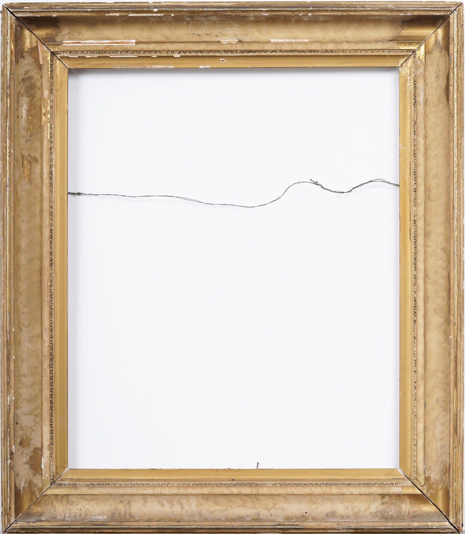Antique 19th c. Gilded Oil Painting Frame Fits 24.25" x 20.25" Amazing Restoration Potential (1 of 5)