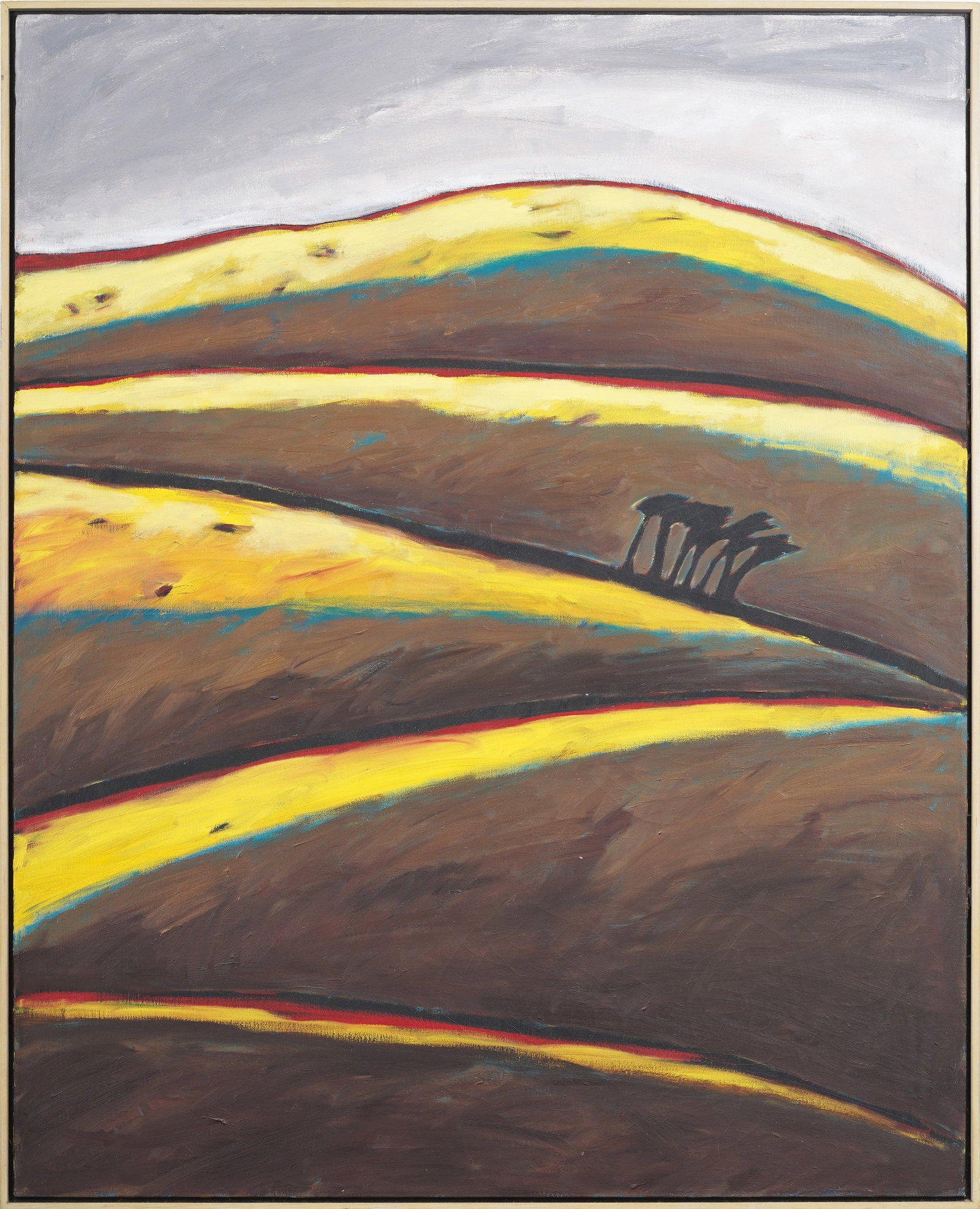 Vintage American Original Oil Painting: Vintage oil painting. Measuring: 54 by 44 inches overall, and 52.25 by 42 artwork alone. Please see all images for condition. Size is measured and written on the back of the painting or next to each o