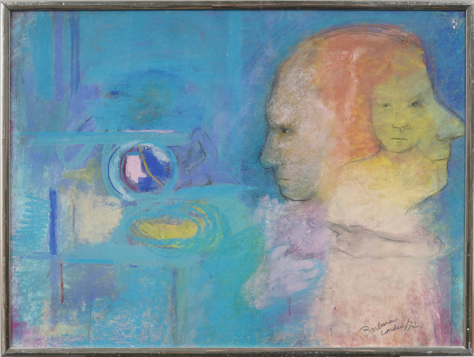 Vintage American Original Oil Painting: Vintage oil painting. Measuring: 20 by 26 inches overall, and 19 by 25 artwork alone. Please see all images for condition. Size is measured and written on the back of the painting or next to each obje