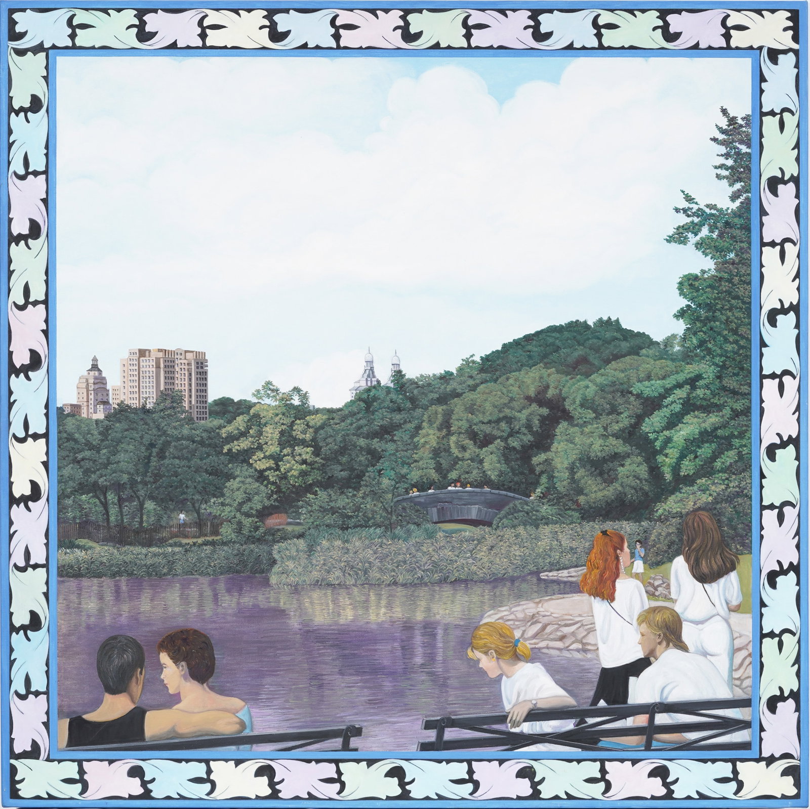 Cecile Gray Bazelon Super Realist Contemporary American Central Park Signed Original Painting (1 of 15)