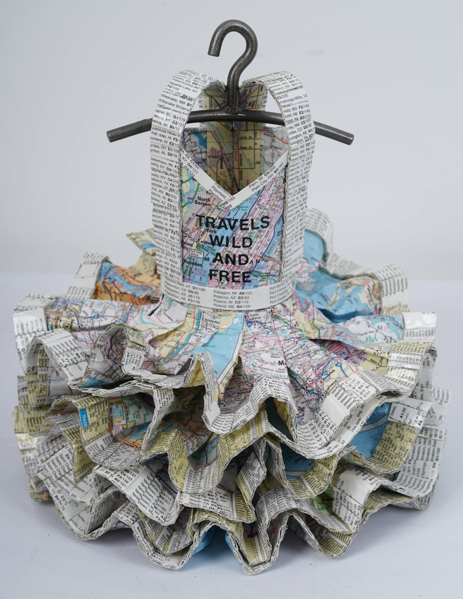 Donna Rosenthal "Travels Wild and Free" Contemporary Mixed Media Sculptural Dress Fashion Art (1 of 5)