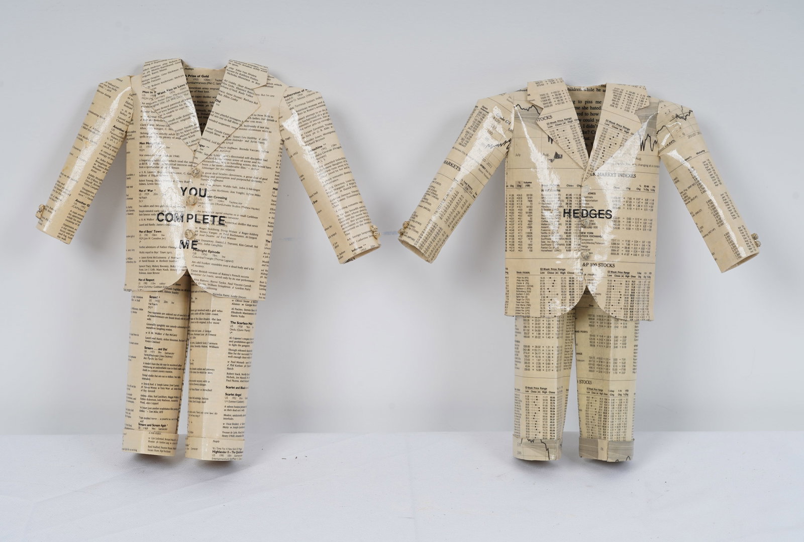 Donna Rosenthal "You Complete Me/ Hedges" Contemporary Mixed Media Sculptural Dress Fashion Art (1 of 8)