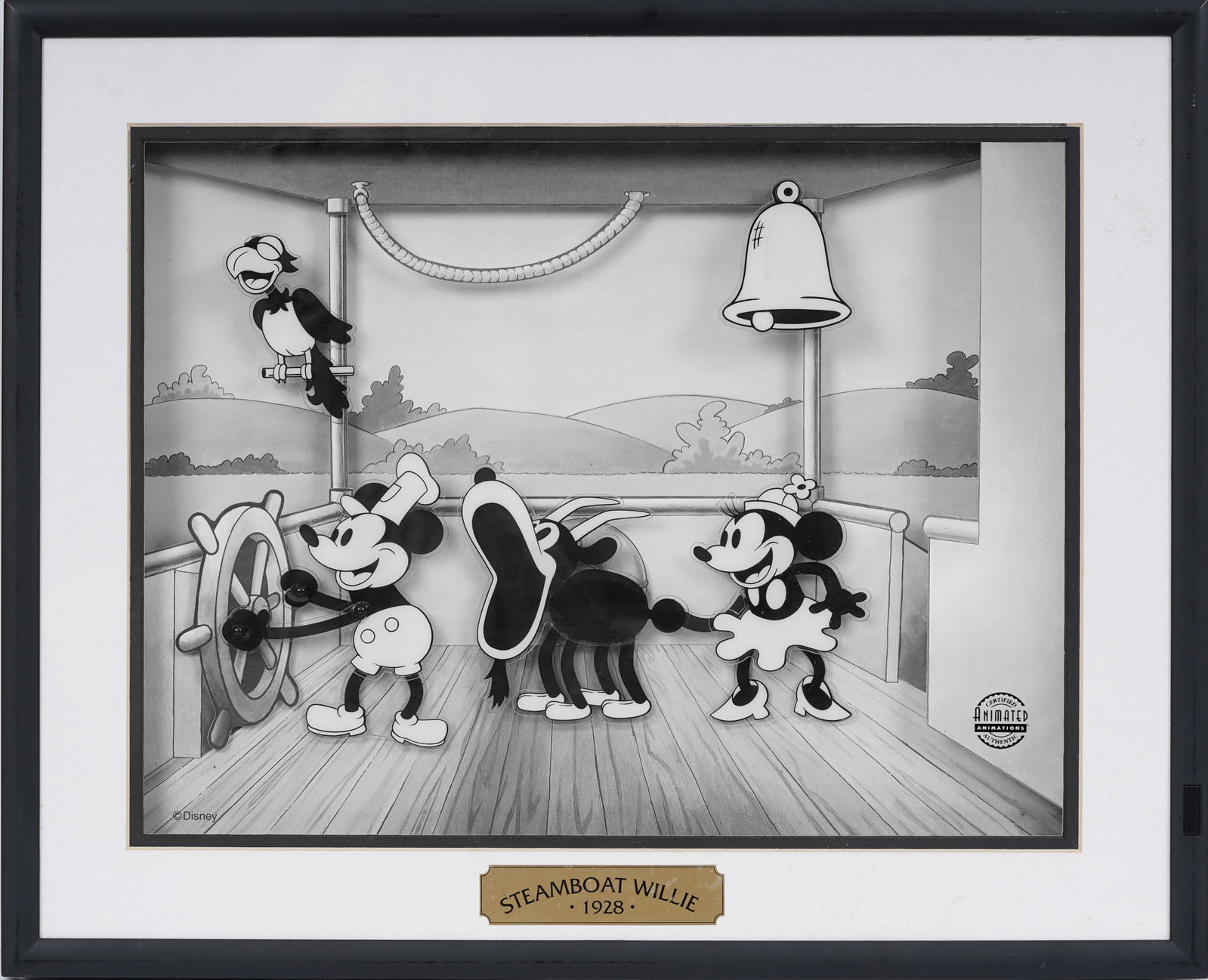 Looney Tunes 3d Animation Cell "Steamboat Willie" (1 of 10)