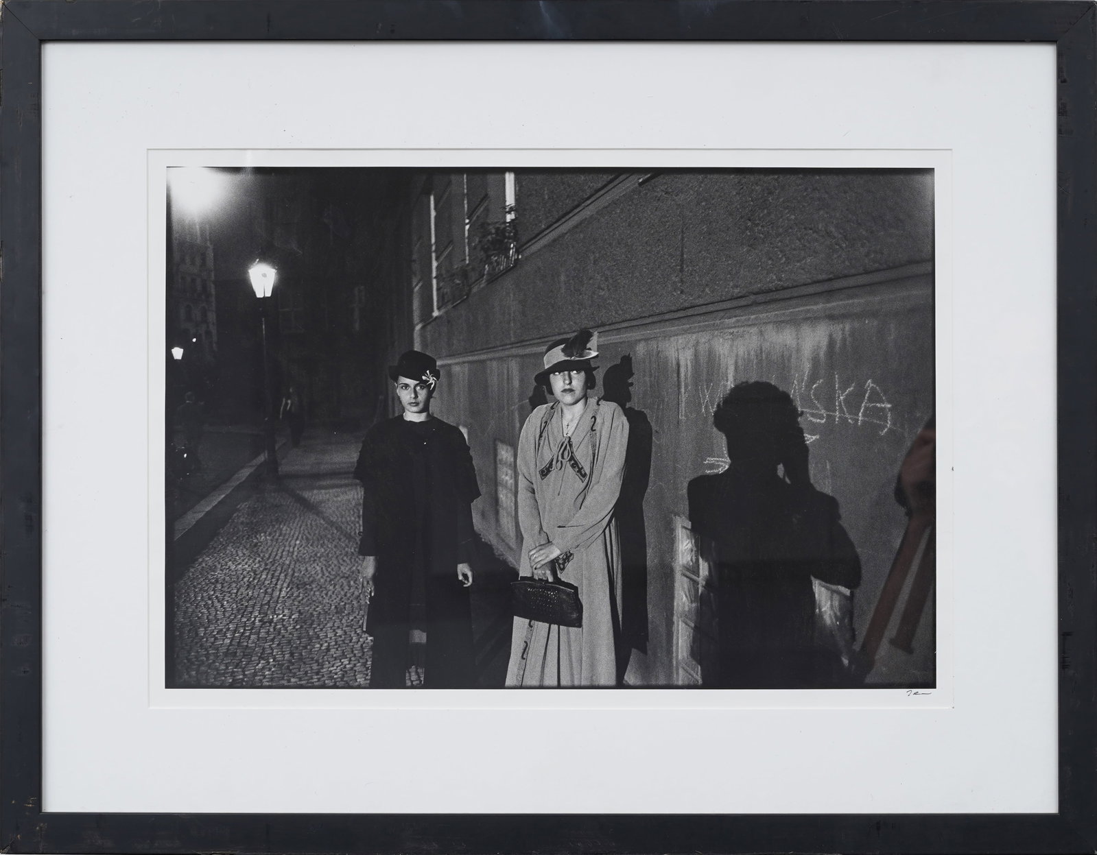 Gelatin Silver Print "Laska, Prague, Czechoslovakia" (1990) Paul Ickovic Framed Photograph: Vintage framed photograph. Measuring: 25 by 32 inches overall, and 15 by 22 artwork alone. Please see all images for condition. Size is measured and written on the back of the painting or next to each