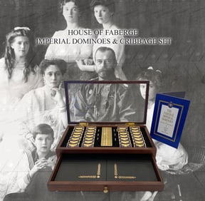 A House of Faberge The Imperial Dominoes Game Set