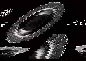 A Vintage Rene Lalique Signed Honfleur Art Glass Crystal Bowl: A French Rene Lalique Signed Honfleur Art Glass Crystal Bowl, circa 1960-70's. D 12"