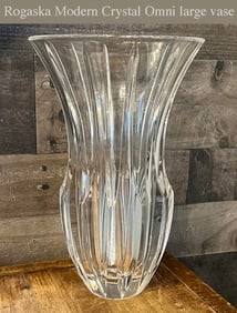 A Vintage Large Rogaska Omni Crystal vase