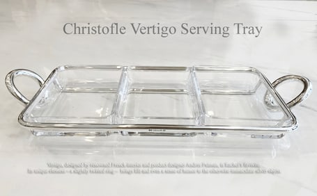 A French Christofle Vertigo Serving Tray