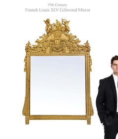 19th Century French Louis XIV Giltwood Mirror