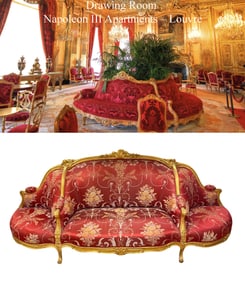 A Monumental 19th C. French Napoleon III Sofa