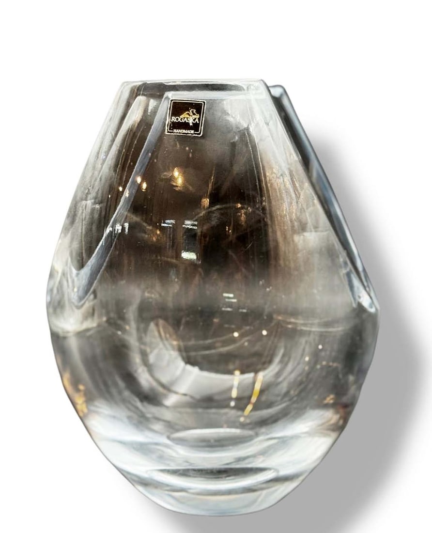 A Rogaska Handmade Clear Crystal Vase (1 of 6)