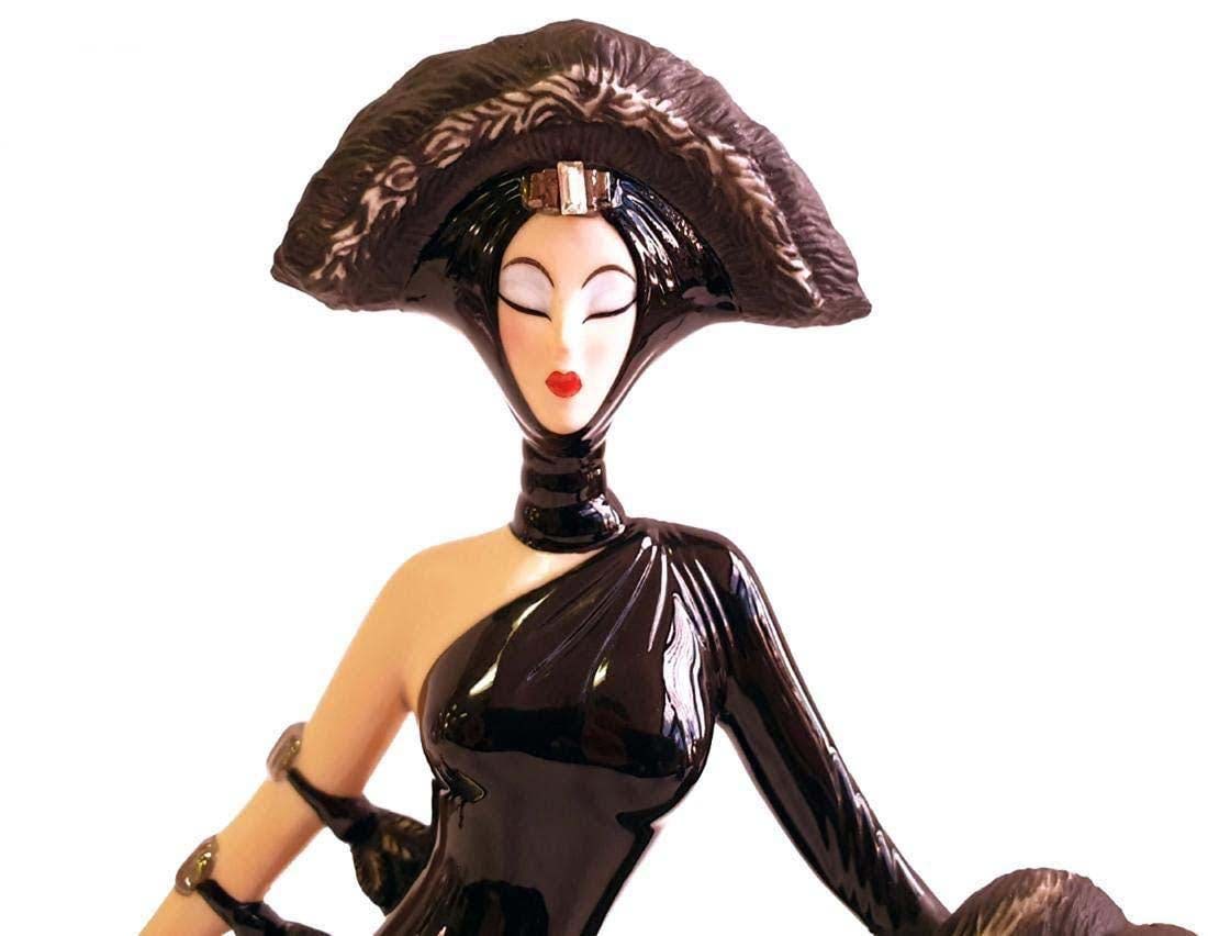 Symphony in Black, A Rare House of Erte Figurine Group, Ltd Edition - 5