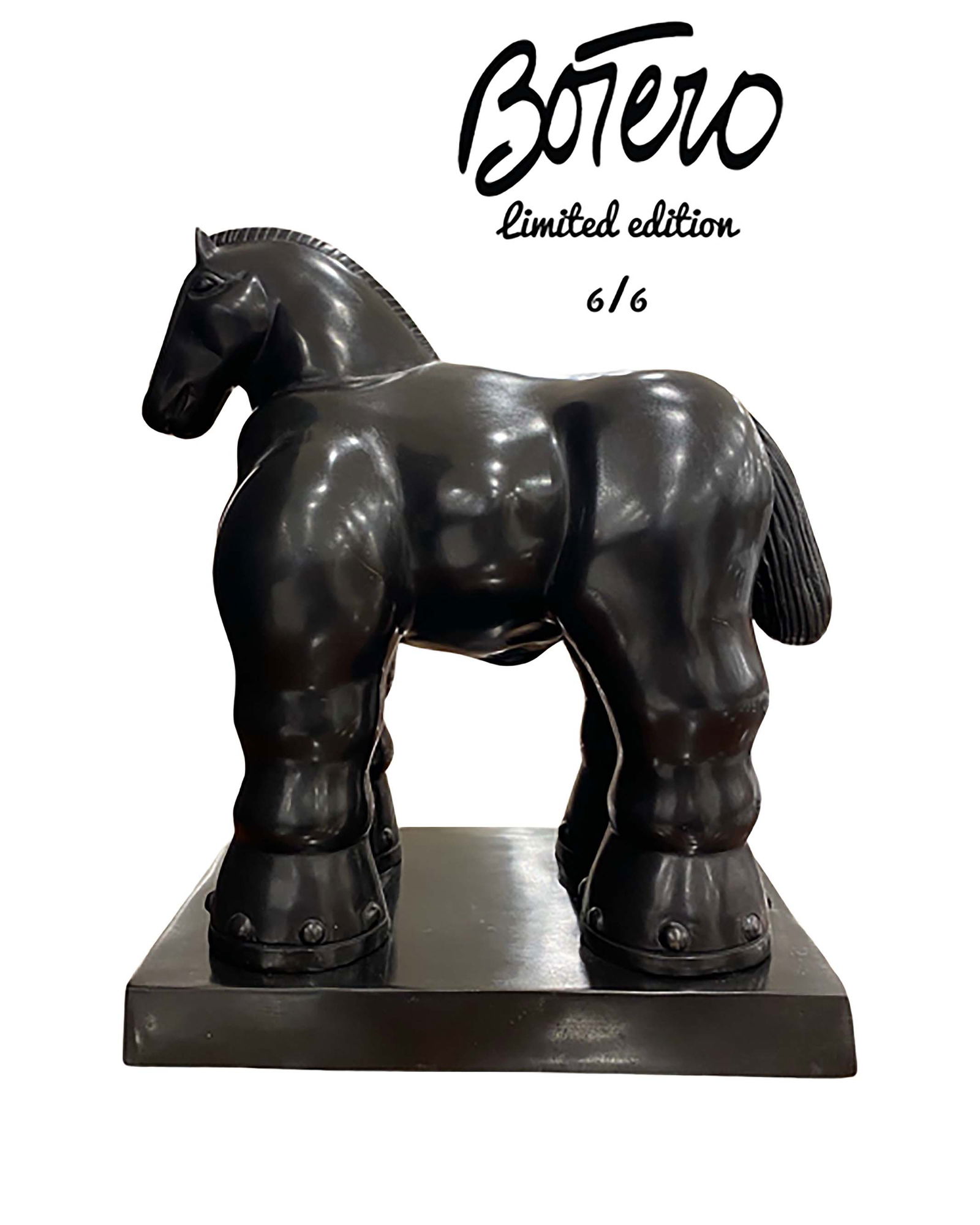A Limited Edition Fernando Botero Trojan Horse Bronze Sculpture, Signed (1 of 5)