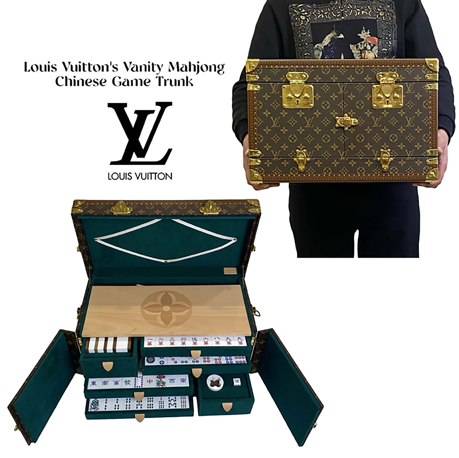 A Louis Vuitton's Vanity Mahjong Chinese Game Trunk/Box (1 of 11)
