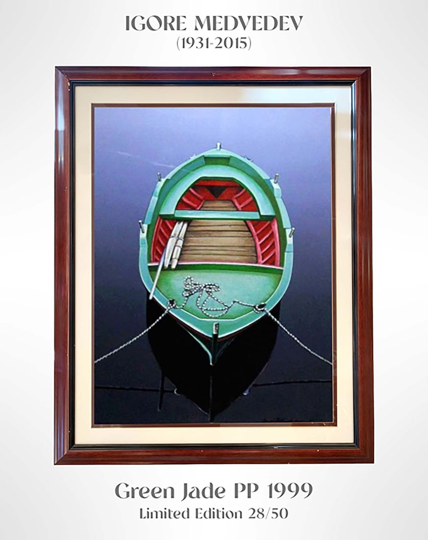 Green Jade, An Igor Medvedev Ltd Edition Printer’s Proof Framed Lithography, Signed (1 of 4)