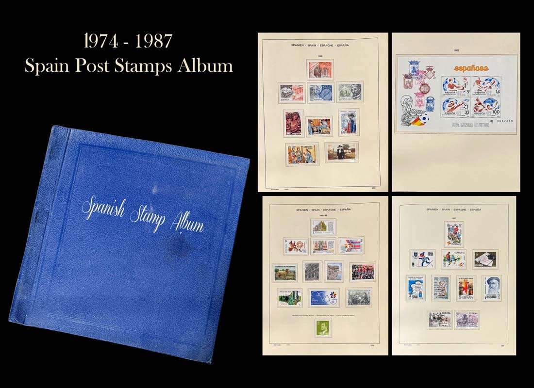 1974 - 1987 Spain Post Stamps Album (1 of 13)