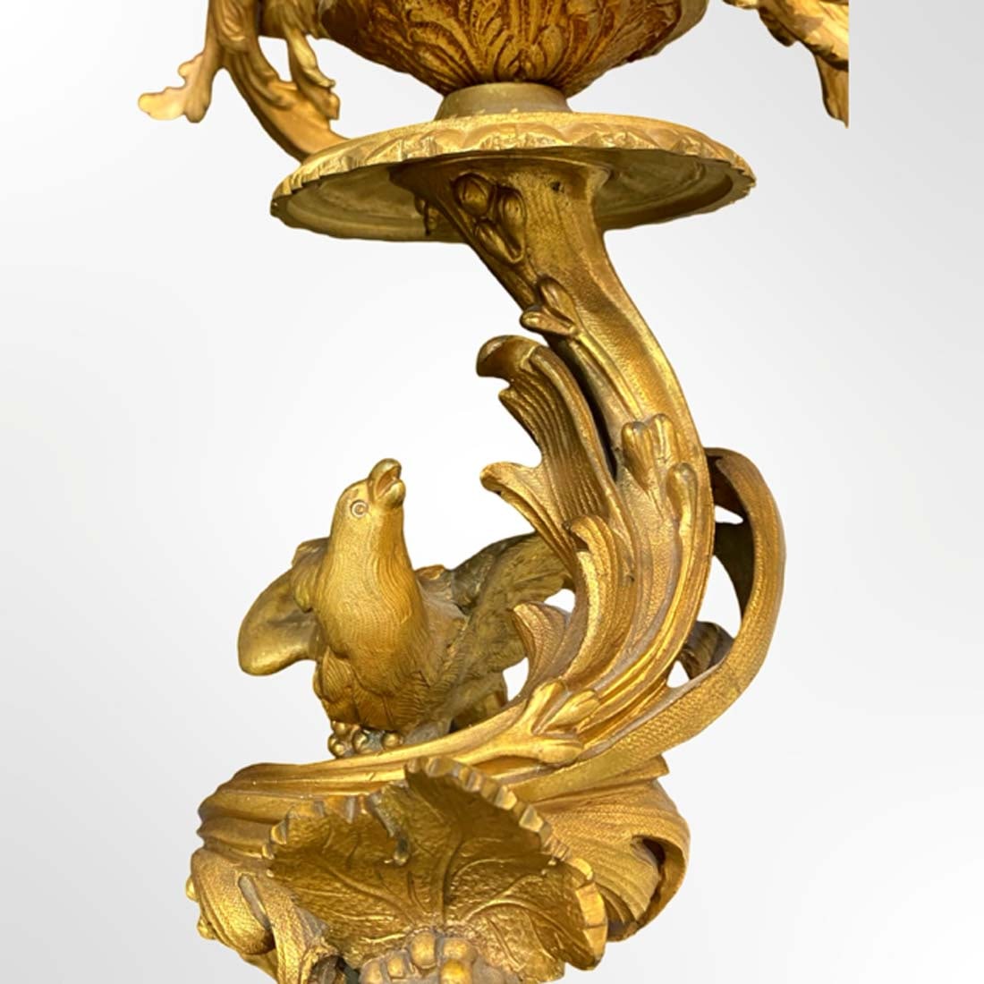 A Monumental 19th C. LEROLLE FRERES Figural Bronze & Marble Clock Set, Signed - 13