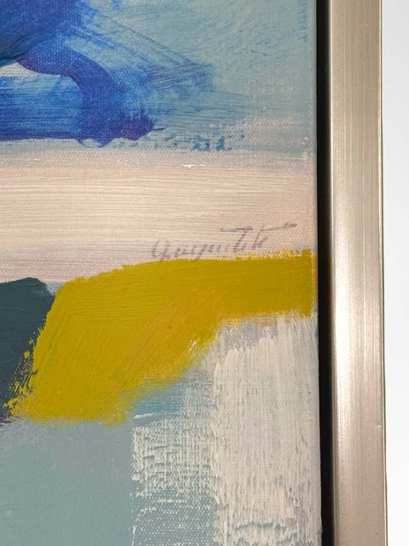 A Contemporary Abstract Dynamic Gestural Composition Acrylic Painting, Signed - 5