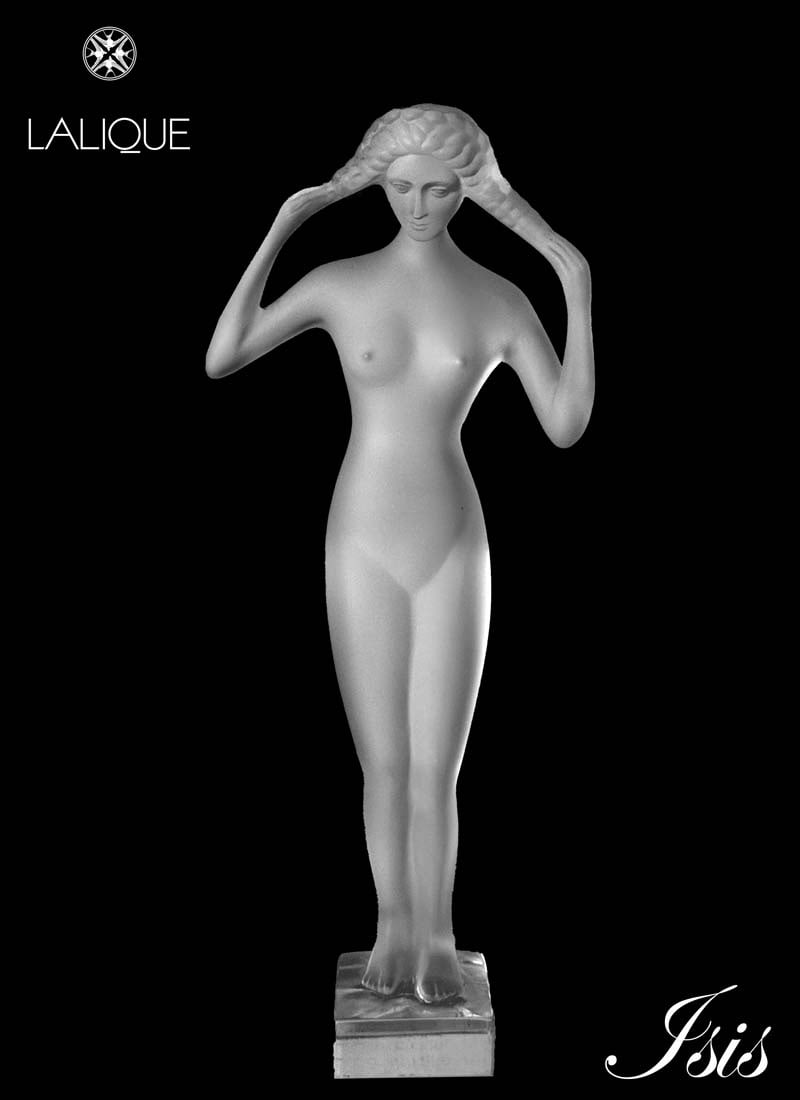 Isis, A Large French LALIQUE Frosted Crystal Sculpture, Signed (1 of 13)