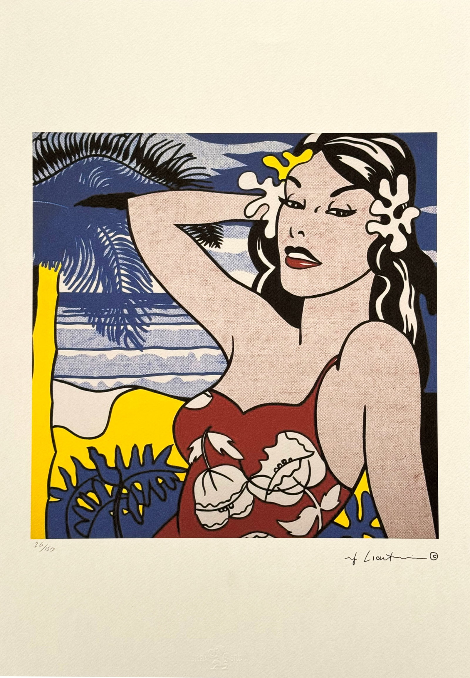 Aloha, A Roy Lichtenstein Limited Edition Lithography Print (1 of 5)